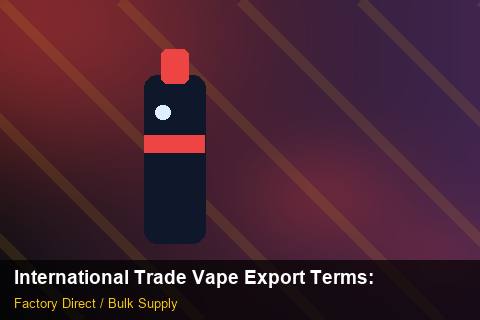 International Trade Vape Export Terms — International Trade Vape Export Terms: After-Sales Support — for German Importers photo 1