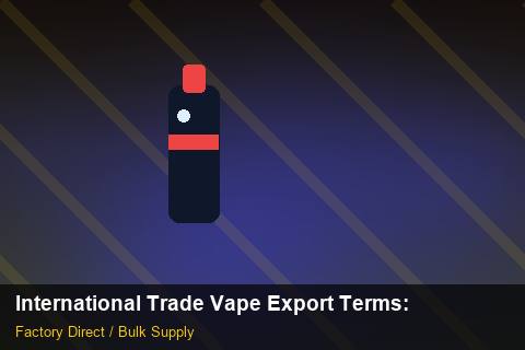 International Trade Vape Export Terms — International Trade Vape Export Terms: Quality Inspection Checklist — for EU Chains photo 2
