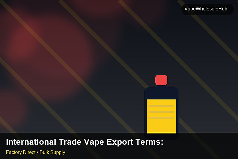 International Trade Vape Export Terms — International Trade Vape Export Terms: Factory Direct Quote | 2026 Edition photo 2