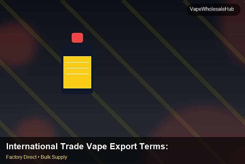 International Trade Vape Export Terms — International Trade Vape Export Terms: Quality Inspection Checklist | 2026 Edition photo 2