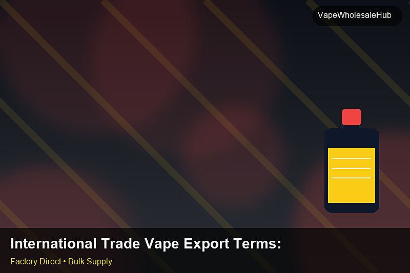International Trade Vape Export Terms — International Trade Vape Export Terms: Procurement Strategy | 2026 Edition photo 2