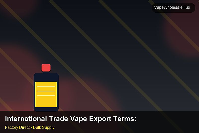 International Trade Vape Export Terms — International Trade Vape Export Terms: Negotiation Tips | 2026 Edition photo 2