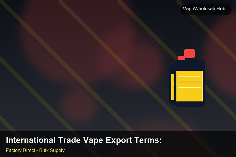 International Trade Vape Export Terms — International Trade Vape Export Terms: Advanced Sourcing | 2026 Edition photo 1